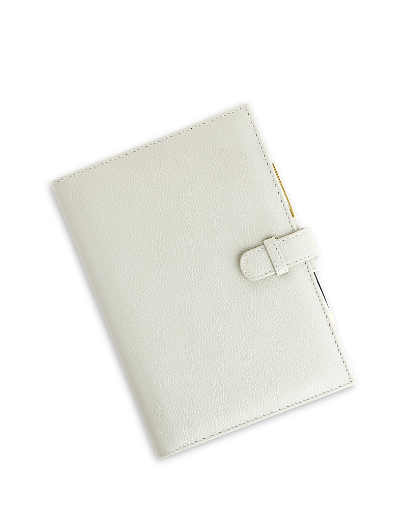 Royce New York Leather Executive Journal In Sage Green