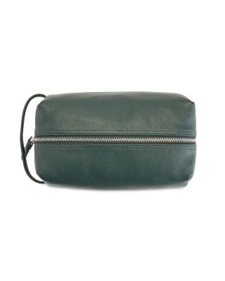 Leather Compact Toiletry Travel Bag