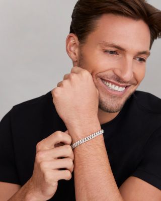 Men's Sterling Silver Anthem Curb Chain Link Bracelet - Exclusive