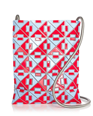 Shop Bao Bao Issey Miyake Connect Crossbody In Red/ice Blue