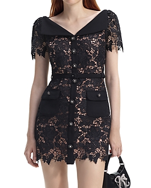 Self-Portrait Lace Mini Dress