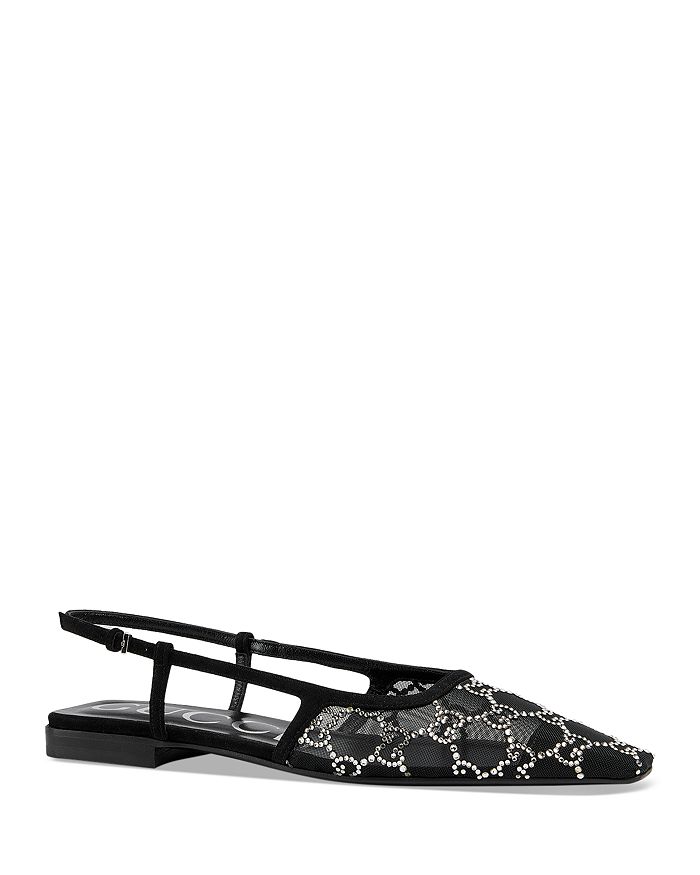 Gucci Women's Pointed Toe Slingback Flats | Bloomingdale's