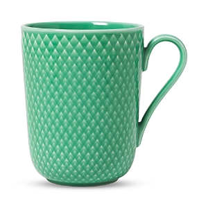 Rosendahl Lyngby Porcelain Rhombe Color Mug With Handle In Green