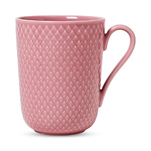 Rosendahl Lyngby Porcelain Rhombe Color Mug With Handle In Rose