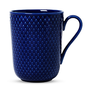 Rosendahl Lyngby Porcelain Rhombe Color Mug With Handle In Dark Blue