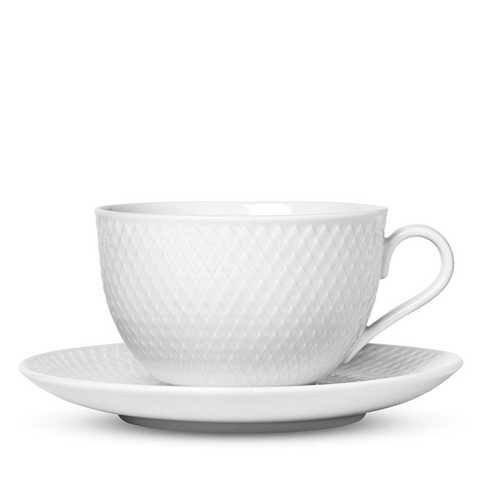 Rosendahl Lyngby Porcelain Rhombe Teacup with Matching Saucer ...