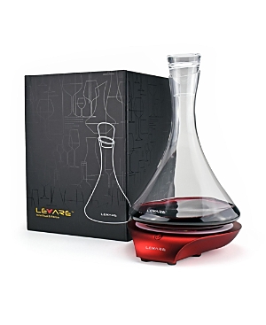 Levare Wine Aeration System In Holiday Red