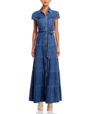 Alice and Olivia Miranda Denim Maxi Dress | Bloomingdale's