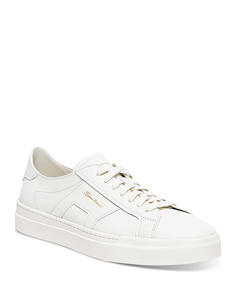 Santoni Men's Double Buckle Lace Up Sneakers