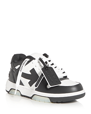 Off-white Off White Out Of Office Leather Sneakers In White/black