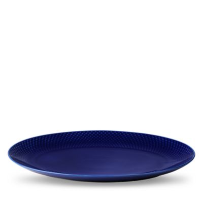 Lyngby Porcelain Rhombe Color Oval Serving Dish