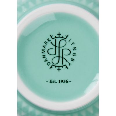 Lyngby Porcelain Rhombe Color Vase, Aqua