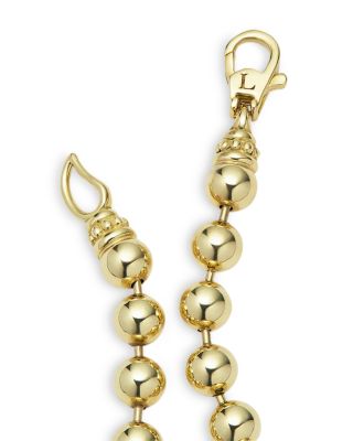 18K Yellow Gold Plain Ball Bracelet, 5mm - Exclusive