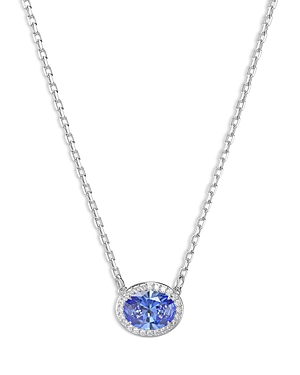 Shop Swarovski Constella Pendant Necklace, 15-17.75 In Blue/silver