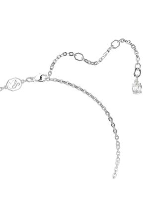 Insigne Crystal Cross Pendant Necklace, 14.96-17.72&amp;quot;