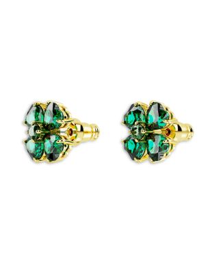 Idyllia Crystal Clover Stud Earrings