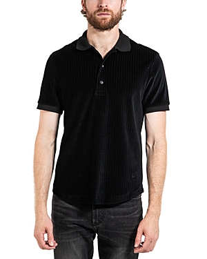 Shop Monfrere Short Sleeve Polo Shirt In Noir