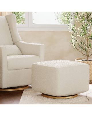 Kiwi Boucl&eacute; Gliding Ottoman