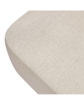 Kiwi Gliding Ottoman with Light Wood Base