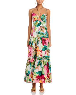 Painted Flowers Maxi Dress - Exclusive