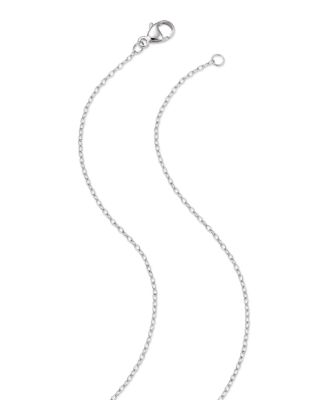 Emerald & Diamond Halo Pendant Necklace in 14K White & Yellow Gold