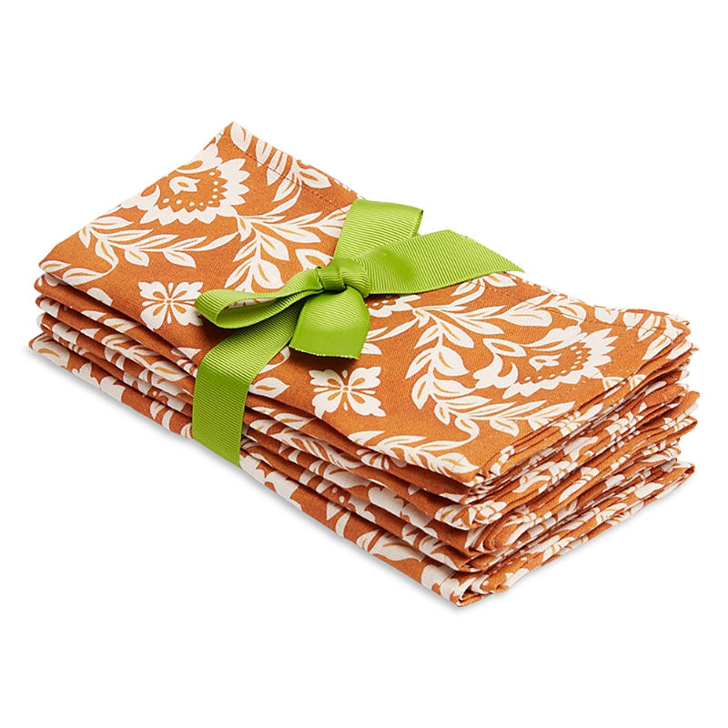 LA DOUBLEJ LA DOUBLEJ GARLAND LARGE LINEN NAPKINS, SET OF 6