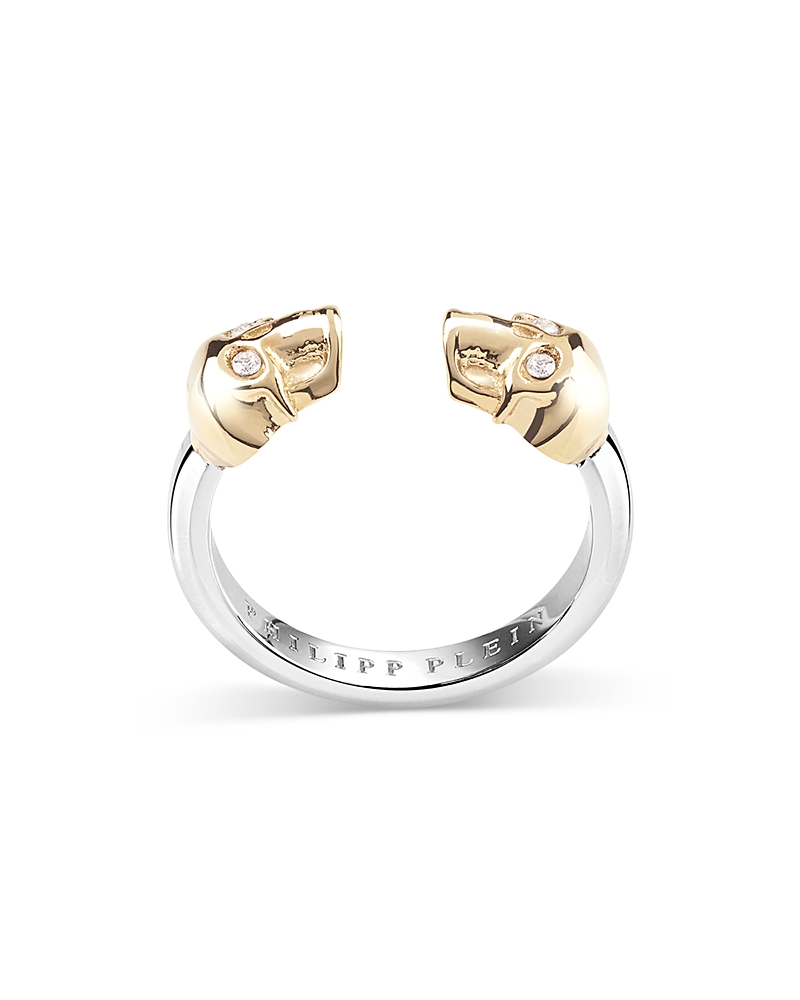 PHILIPP PLEIN 3D $KULL TWO TONE RING