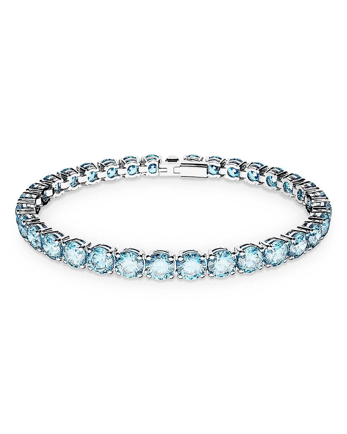 Swarovski Matrix Blue Crystal Small Tennis Bracelet
