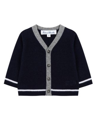 Tartine et Chocolat - Boys' Marine Cashmere Cardigan - Baby
