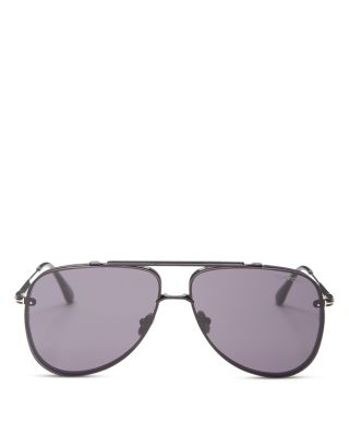 Metal Pilot Sunglasses, 62mm