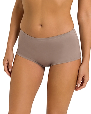 Hanro Touch Feeling Boyshorts In Taupe Gray