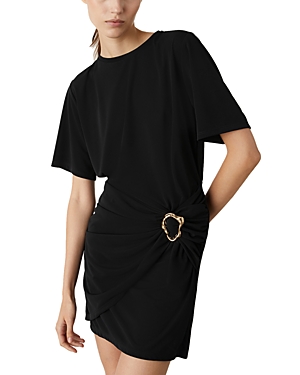 Shop Marella Arnes Hardware Detail Dress In Black