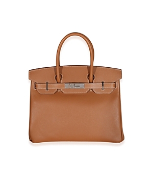 Pre-owned Hermes  Hermes Birkin 30 Leather Handbag In Brown