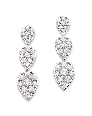Bloomingdale's Diamond Pear Cluster Drop Earrings in 14K White Gold, 3.65 ct. t.w.