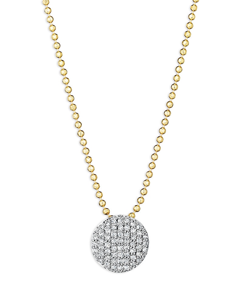 Phillips House Rhodium & 14K Yellow Gold Diamond Mini Infinity Necklace, 16