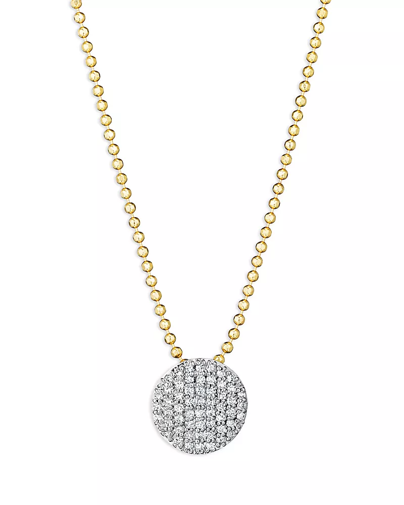 Phillips House Rhodium & 14K Yellow Gold Diamond Mini Infinity Necklace, 16