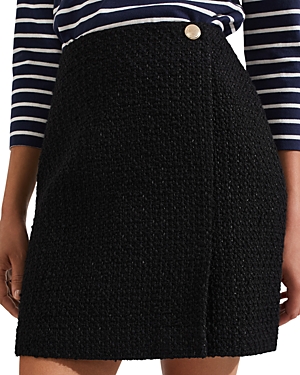 Shop Hobbs London Emmy Textured Skirt In Black
