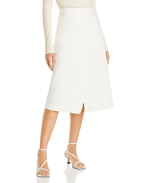 Shop Proenza Schouler White Label Iris Wrap Stretch Skirt In Ecru