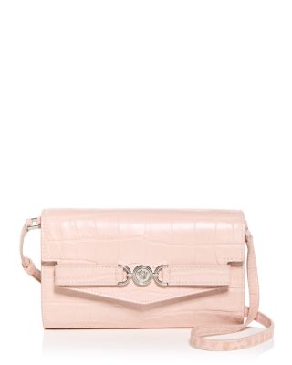 Versace - Medusa 95 Croc Embossed Leather Shoulder Bag