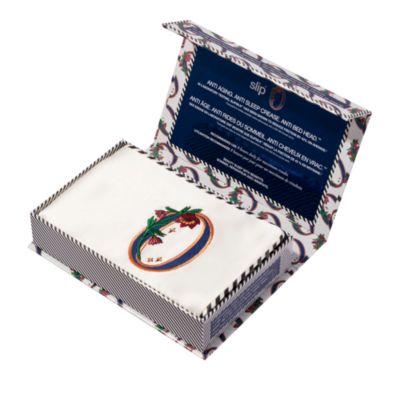 slip Pure Silk Embroidered Initials Pillowcase