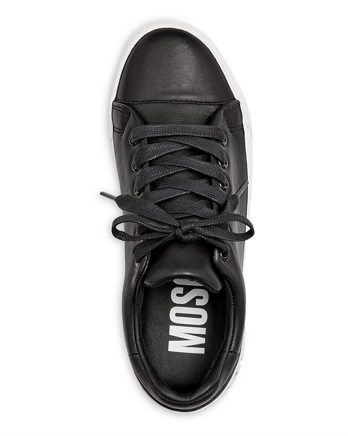 Shop Moschino Women's Low Top Sneakers In Black