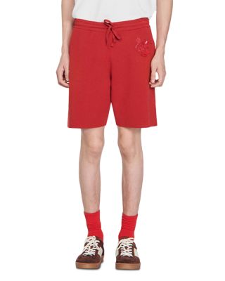 Sandro Men's Dragon Drawstring Regular Fit Shorts