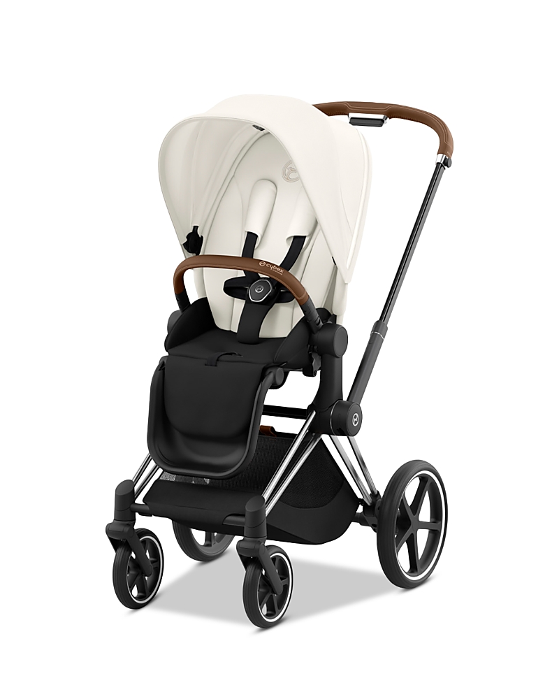Cybex Priam 4 Stroller Chrome Frame with Brown Handle