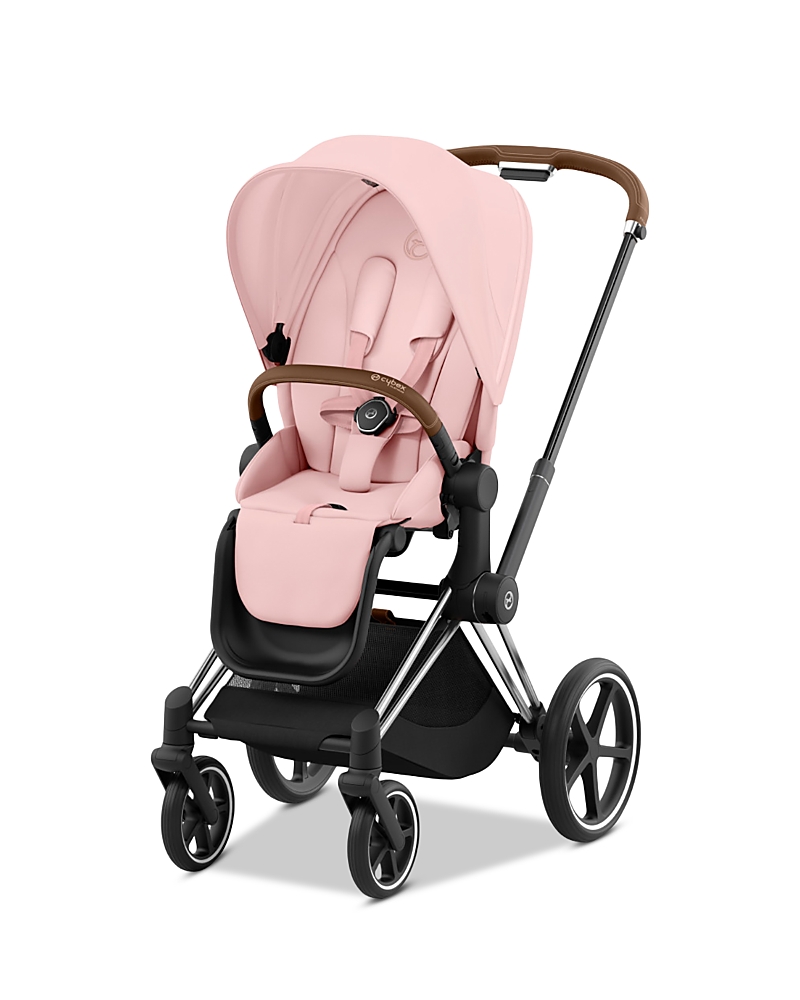 Cybex Priam 4 Stroller Chrome Frame with Brown Handle
