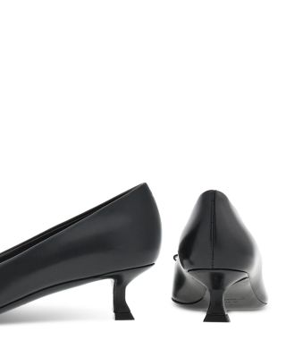 Women's Zelma Leather Kitten Heel Pumps  