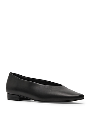 Steve Madden Women's Prima Leather Flats In Black Leather