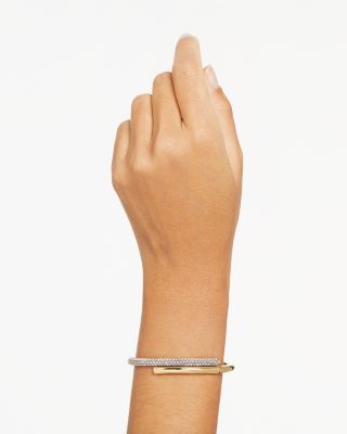 Dextera Half Pav&eacute; Bangle Bracelet 