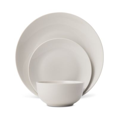 Godinger - Jasmine White Porcelain Dinnerware, Set of 12