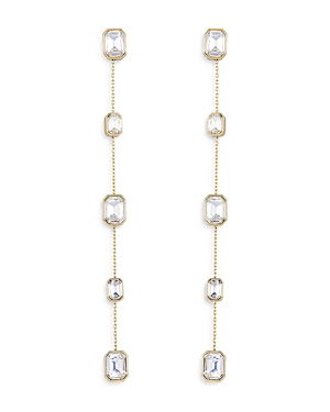 Shop Ettika Iconic Crystal Dangle Earrings In Gold