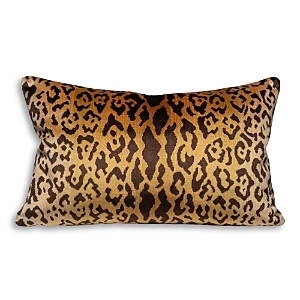 Scalamandre Leopardo Lumbar Decorative Pillow, 22 x 14